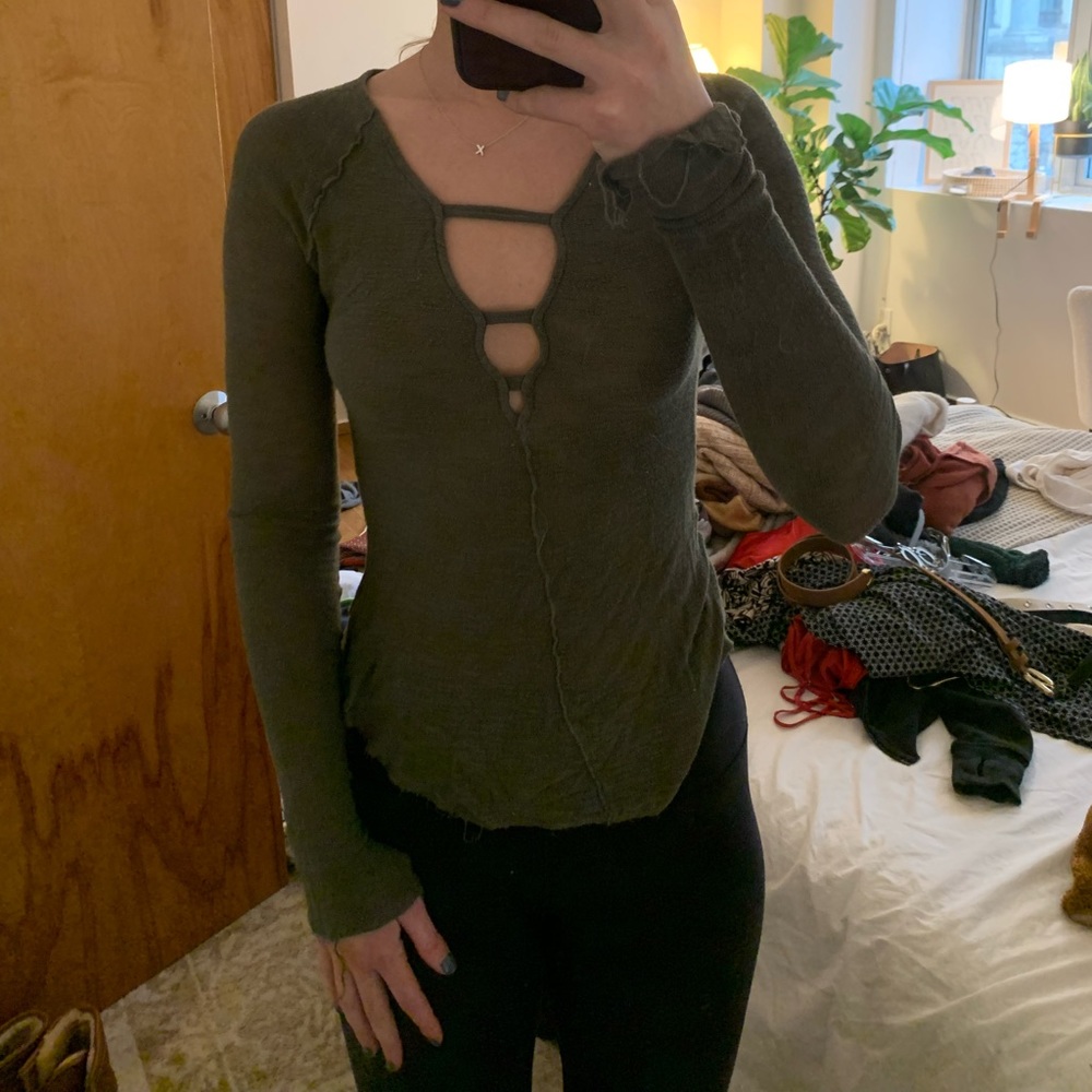 Free People XS knit layering